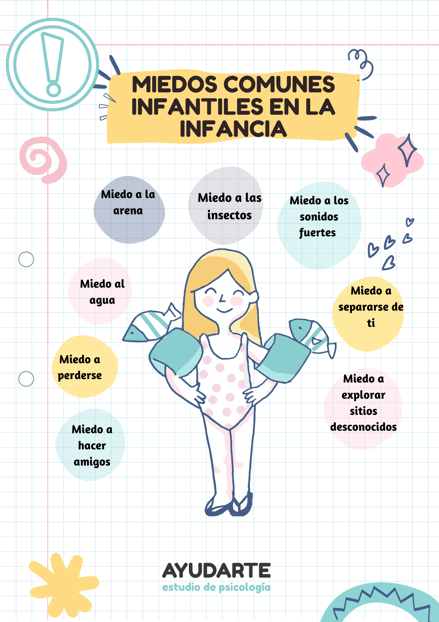 principales miedos infantiles en el verano